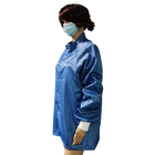 Royal Blue ESD Anti Static Jacket Knit Mankiet dla przemysłu mikroelektronicznego