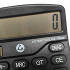 Czarny kalkulator ESD Bezpyłowy 12-cyfrowy kalkulator antystatyczny do pomieszczeń czystych