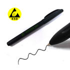 Antystatyczny czarny długopis żelowy ESD 0,5 mm z antystatycznym logo do biura w pomieszczeniach czystych