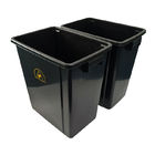 Czarny plastikowy antystatyczny elektrostatyczny pojemnik na narzędzia do pomieszczeń czystych Kosz na śmieci / kosz na śmieci ESD