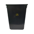 PP Plastik Czarny SMT Elektrostatyczny pojemnik na narzędzia do pomieszczeń czystych Kosz na śmieci Antystatyczny kosz na śmieci ESD