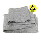 60% poliester 30% bawełna 10% włókna węglowe ESD tkanina żebrowe dzianie tkanina antystatyczna do obroży koszulki