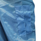 Zmywalne ubrania ESD wielokrotnego użytku 5 mm w paski do pomieszczeń czystych