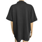 96% bawełniane koszulki antystatyczne ESD Czarne Unisex do laboratorium w pomieszczeniach czystych