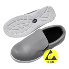 Szare antystatyczne buty robocze ESD do przemysłowych pomieszczeń czystych
