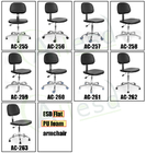 Obrotowe krzesło antystatyczne ESD 360 ° PU do ergonomicznego pomieszczenia biurowego w laboratorium