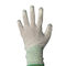 Rękawice antystatyczne z powłoką PU z powłoką wierzchnią w paski z dzianiny węglowej EN388 4121 Standard