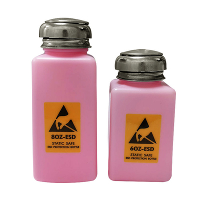 4OZ 6OZ 8OZ Różowa antystatyczna bezpieczna butelka dozująca ESD do rozpuszczalnika