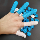 Jednorazowe nitrylowe nakładki na palce do pomieszczeń czystych, niebiesko-białe
