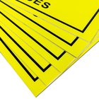 Uwaga Obszar kontroli statycznej Znak ESD Rozmiar 20x30 cm Żółty prostokąt dla EPA
