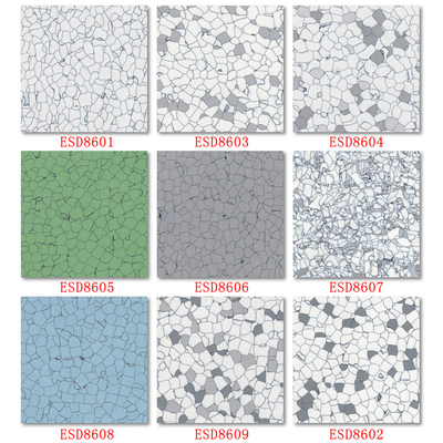 24 X 24-calowe antystatyczne płytki podłogowe winylowe ESD z PVC do pomieszczeń laboratoryjnych w pomieszczeniach czystych