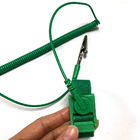 Laboratorium ESD Strefa warsztatowa użyj bransoletki Zielony antystatyczny PU Pasek do nadgarstka 1.8M