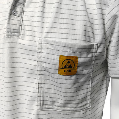 T-shirty z paskami 7 mm T-shirty ESD T-shirty poliestrowe z jedwabiu