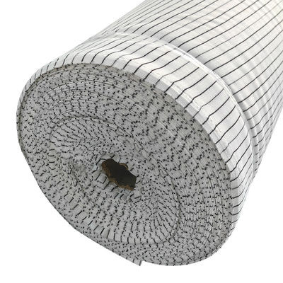 Biały 6 mm pasek 240 gm poliester z dzianinami ESD tkanina antystatyczna