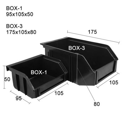 Elektroniczny ESD SMT Rack Czarny PCB Opakowanie Przechowywanie Plastic Circulation Antistatic Bin