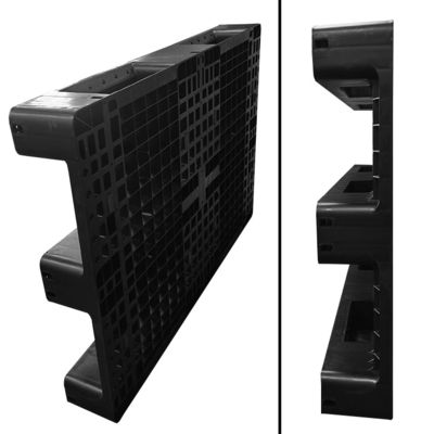 1200*800*140mm ESD Stacking Black Plastic Electronic Pallet dla przemysłu