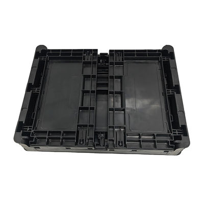 400*300*220MM Czarny antystatyczny składany pudełko plastikowe skrzynia obrotów składane plastikowe pudełko