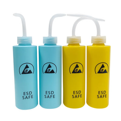 500 ml ESD antystatyczna butelka do mycia, plastikowa, wyciskacz, dyspenser alkoholu, dyspenser kleju antystatycznego dla bezpiecznego obszaru ESD