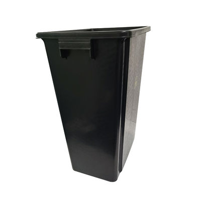 Czarny plastikowy zbiornik odpadów z recyklingu ESD antystatyczny kosz na śmieci do użytku w czystych pomieszczeniach