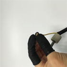 Czarne wygodne antystatyczne rękawiczki Lateksowe ochraniacze palców Gładka powierzchnia
