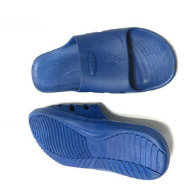 SPU Anti Static ESD Obuwie ochronne ESD Slipper 6 Typ otworu Białe W / ESD Logo