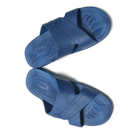 Antystatyczny ESD Slipper Cross Type SPU Materiał Kolor Niebieski Czarny Biały z logo ESD