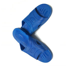 ESD Slipper Cross Type ESD Obuwie ochronne SPU Materiał Kolor Niebieski do pomieszczeń czystych