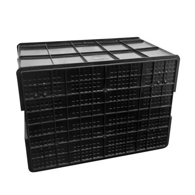 800*400*230mm Pudełko przewodzące, plastikowe, ESD, części elektroniczne, czarne, antystatyczne