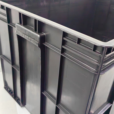 800*400*230mm Pudełko przewodzące, plastikowe, ESD, części elektroniczne, czarne, antystatyczne