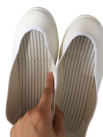 Buty antystatyczne do pomieszczeń czystych do butów ESD z długim rękawem Biała skórzana cholewka