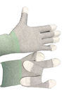 Rękawice antystatyczne z powłoką antystatyczną ESD PU Podszewka poliestrowa z dzianiną z włókna węglowego