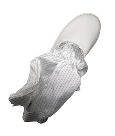 Skórzane buty ochronne ESD ze skóry PVC 5 mm rękaw w paski Wygodna podeszwa z PU