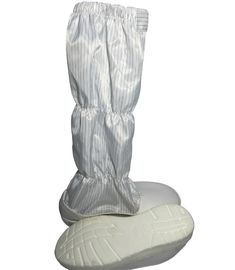 Skórzane buty ochronne ESD ze skóry PVC 5 mm rękaw w paski Wygodna podeszwa z PU