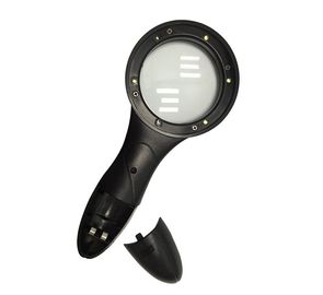 Antystatyczna bezpieczna ręczna lupa ESD o średnicy 62 mm.