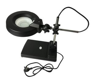 ESD Bezpieczna fluorescencyjna podświetlana lampa powiększająca Soczewka biurkowa T9 22 Watt