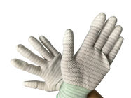 Palmowe PVC w kropki antystatyczne rękawice ręczne z powlekanego PU nylon w paski