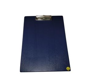 Top metalowy klips ESD Artykuły biurowe ESD Safe Clip Board Rozmiar A4 A5 z symbolem bezpieczeństwa ESD