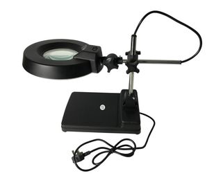ESD Bezpieczna fluorescencyjna podświetlana lampa powiększająca Soczewka biurkowa T9 22 Watt