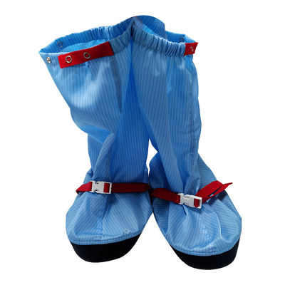 Czysta sala Niebieski anty-statyczny buty robocze 5mm Pasek ESD tkaniny Długie buty