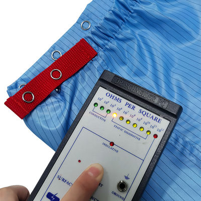 Czysta sala Niebieski anty-statyczny buty robocze 5mm Pasek ESD tkaniny Długie buty
