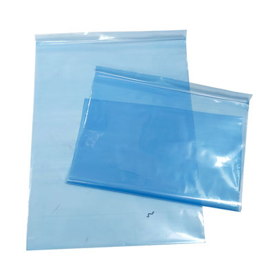 Niebieski PE ESD Zip Lock Shielding Bag For Cleanroom Packaging Małe i średnie komponenty elektroniczne