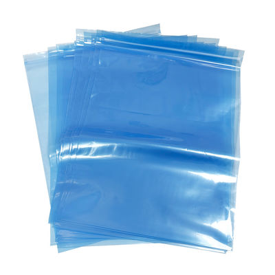 Niebieski PE ESD Zip Lock Shielding Bag For Cleanroom Packaging Małe i średnie komponenty elektroniczne