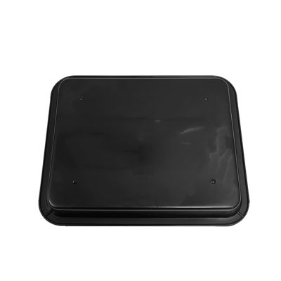 217x174x26mm Czarny ESD Antystatyczny Plastykowy Pudełko kwadratowe Electronic Circle Turntable