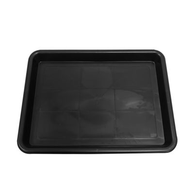 338x255x30mm Antystatyczny kwadratowy talerz Czarny plastikowy prostokątny płytki talerz ESD Electronic Circle Turntable
