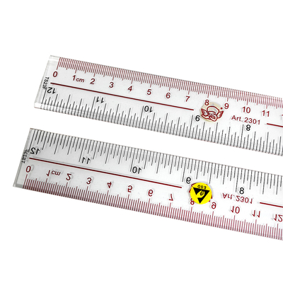 30cm Przezroczysta plastikowa linijka ESD antystatyczna