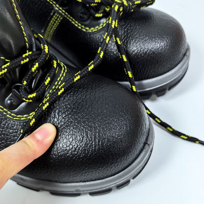 Czarne buty bezpieczeństwa przeciw rozbijaniu, przeciw piercingowi