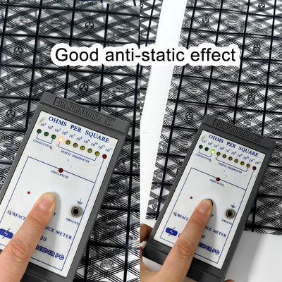 Anti Static Motherboard Graphics Card Bag Grid Static Flat Mouth PE Bag