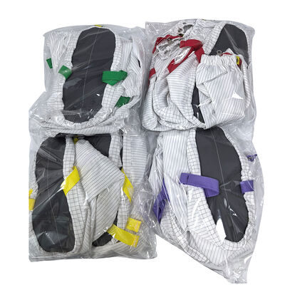 Czyste pomieszczenie ESD antystatyczne miękkie podeszwy bezpyłowe buty z długą cholewką