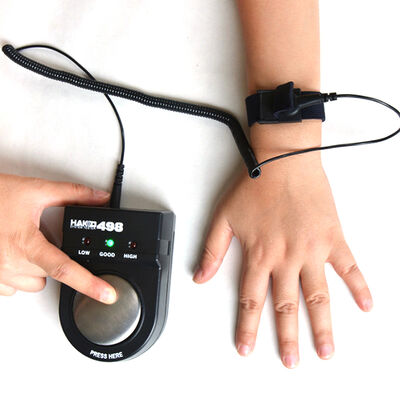 498 Tester paska antystatycznego na nadgarstek, precyzyjny tester paska na nadgarstek