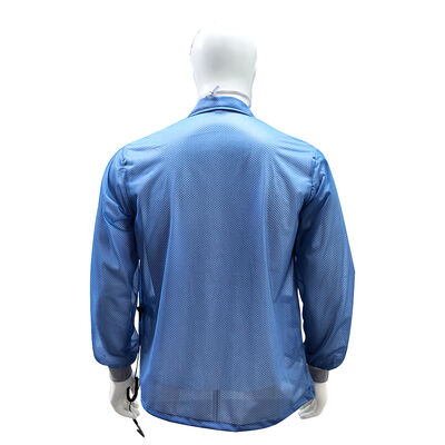 Anti Static ESD Cleanroom Jacket With Diamond Grid Fabric